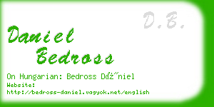 daniel bedross business card